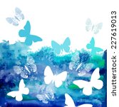Watercolor Blue Background With ...
