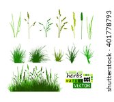 grass set. vector | Shutterstock .eps vector #401778793