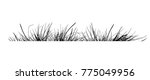 silhouette of grass object | Shutterstock .eps vector #775049956