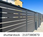 Modern metal fence for fencing...
