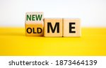 new me symbol. turned a cube... | Shutterstock . vector #1873464139