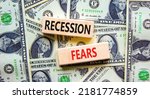 Recession fears symbol. concept ...