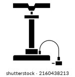 bicycle pump pictogram vector... | Shutterstock .eps vector #2160438213