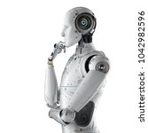 3d Rendering Humanoid Robot...