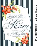 bridal shower invitation | Shutterstock .eps vector #266246276
