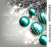 christmas invitation with... | Shutterstock .eps vector #499901683