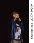 Small photo of Manchester, Tennessee USA - 10-12-2019: Def Leppard perform at Exit 111 Festival in Tennessee