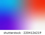Abstract multicolor red blue purple white orange background. Grain gradient backdrop with place for text. Blurred pattern for your graphic design, banner, poster, card