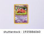 Small photo of Miami, FL, USA: March 14, 2021: Slowpoke Pokemon card front side - The Pokemon Trading Card Game is a collectible card game, based on Nintendo's Pokemon franchise of video games and anime.
