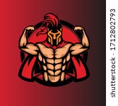 warrior spartan vector logo... | Shutterstock .eps vector #1712802793