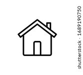 home icon symbol. house icon... | Shutterstock .eps vector #1689190750