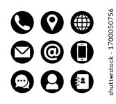 website icon set. contact icon... | Shutterstock .eps vector #1700050756