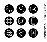 website icon set. contact icon... | Shutterstock .eps vector #1700050759