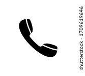 phone icon  telephone symbol.... | Shutterstock .eps vector #1709619646