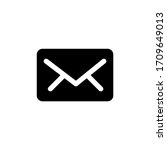 email icon vector. envelope... | Shutterstock .eps vector #1709649013