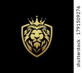 lion logo design vector... | Shutterstock .eps vector #1791509276