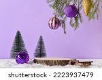 Photo of Purple Christmas decorations