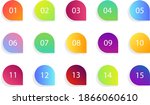 marker bullet icon with number... | Shutterstock .eps vector #1866060610