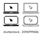 icons of laptop computer  pc... | Shutterstock .eps vector #2096999686