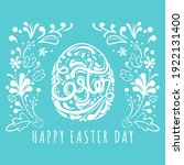 colorful happy easter greeting... | Shutterstock .eps vector #1922131400