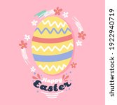 colorful happy easter greeting... | Shutterstock .eps vector #1922940719
