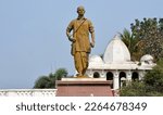 Small photo of Agartala ujjoanto palace, Tripura, India 09.02.2023: Statue of masterda Surya Sen in front of Agartala museum, Tripura,India