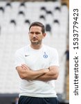 Small photo of Istanbul, Turkey - August 13, 2019: Legend Frank Lampard a manager (head coach) of Chelsea FC on the field in the pre-match training before the UEFA Super Cup.