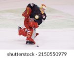 Small photo of GERMANY, DUESSELDORF - APRIL 16, 2022: Mirko Pantkowski (G). The match of Deutsche Eishockey Liga (DEL) Dusseldorfer EG vs EHC Red Bull Munchen at PSD BANK DOME