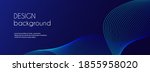 abstract dark blue banner... | Shutterstock .eps vector #1855958020