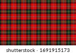 red and green tartan plaid... | Shutterstock . vector #1691915173