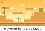 old retro video game background.... | Shutterstock .eps vector #2113653380