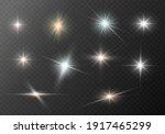 a set of glare. flashes of... | Shutterstock .eps vector #1917465299