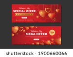 valentines day sale banner... | Shutterstock .eps vector #1900660066