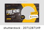 fast food restaurant menu... | Shutterstock .eps vector #2071287149