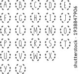 a set of hand written alphabet. ... | Shutterstock .eps vector #1938847906