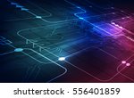 vector circuit board background ... | Shutterstock .eps vector #556401859