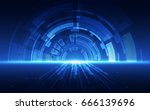 abstract technology speed... | Shutterstock .eps vector #666139696
