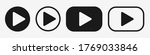 play button vector black icon... | Shutterstock .eps vector #1769033846