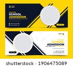 school admission promotion... | Shutterstock .eps vector #1906475089