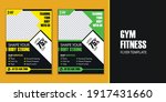 fitness gym promotion flyer... | Shutterstock .eps vector #1917431660