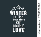 hello winter  winter couple... | Shutterstock .eps vector #2034583280