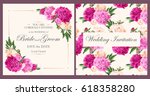 vintage wedding invitation | Shutterstock .eps vector #618358280