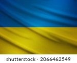 render of the ukraine flag.... | Shutterstock . vector #2066462549