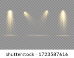 collection of stage lighting... | Shutterstock .eps vector #1723587616