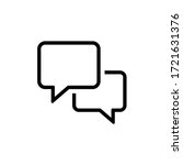 comment icon vector. chat ... | Shutterstock .eps vector #1721631376