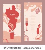 vector drinks menu design... | Shutterstock .eps vector #2018307083