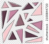 triangles. hand drawn shapes.... | Shutterstock .eps vector #2100844720