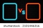 versus neon sign. neon symbol.... | Shutterstock .eps vector #2101446316