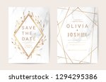 luxury wedding invitation cards ... | Shutterstock .eps vector #1294295386