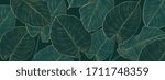luxury gold and nature green... | Shutterstock .eps vector #1711748359